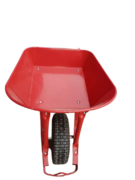 Wheelbarrow 100L Steel Tray Red