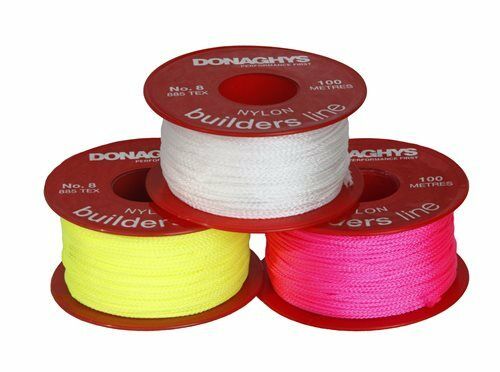 Donaghys Builder String Line - 100m No8 Fluro Lime