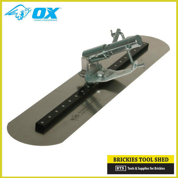 OX Pro 120 x 600mm S/S Tilt Walking Bracket Trowel Concreters Tool
