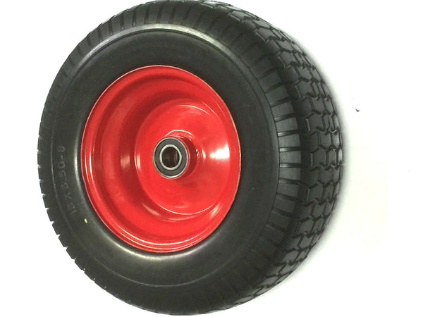 WheelBarrow/Trolley Tyre 16"X 6.50 X 8  WHEEL WITH 8" STEEL RIM, 25mm BORE BEARINGS